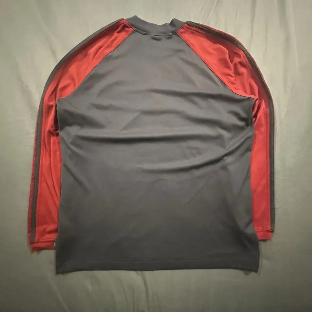 Vintage Adidas Climalite Shirt Center Logo 3 Stripe Long Sleeve Y2K 00s 2002